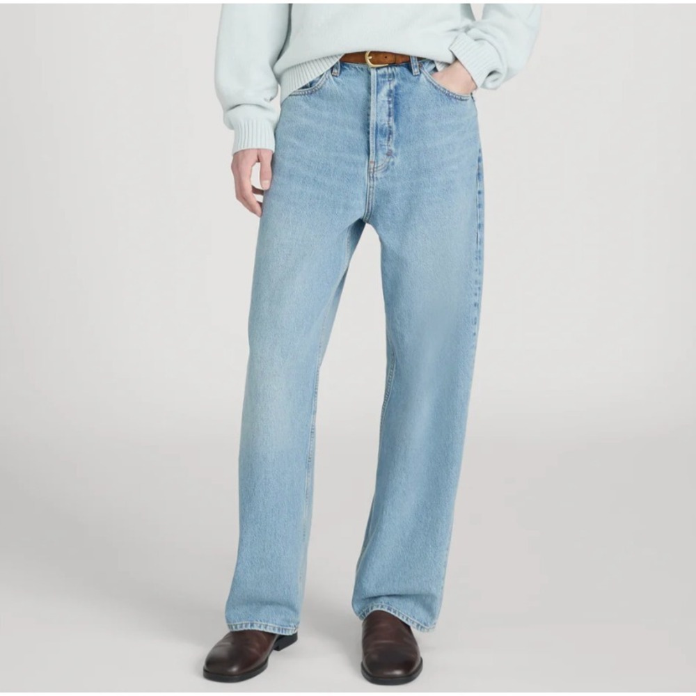 Frame Baggy Wide Leg Jeans in Momentum Men 33x31 Non-stretch Denim NWT $298